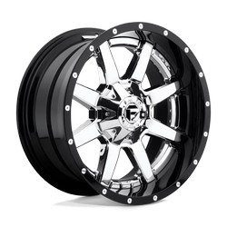 D260 MAVERICK CHROME PLATED GLOSS BLACK LIP 20x10 8X180 et-19 cb125.1